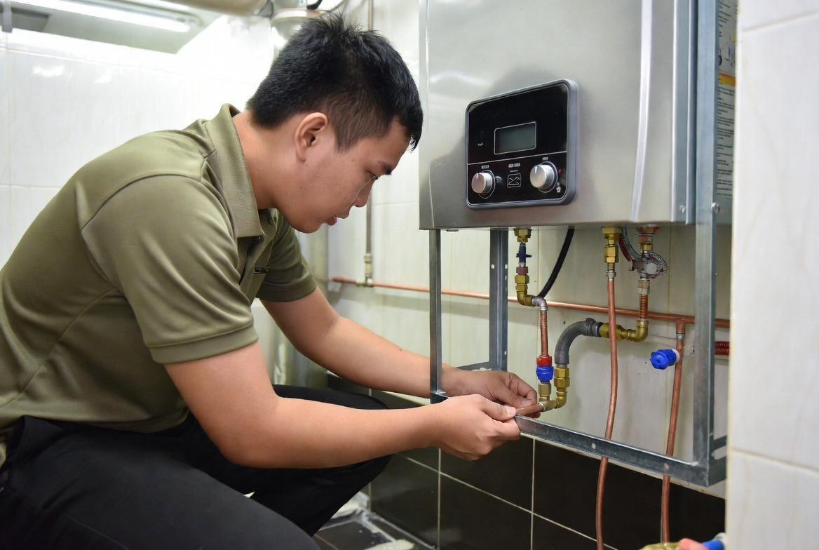 Plumbing and heating installation